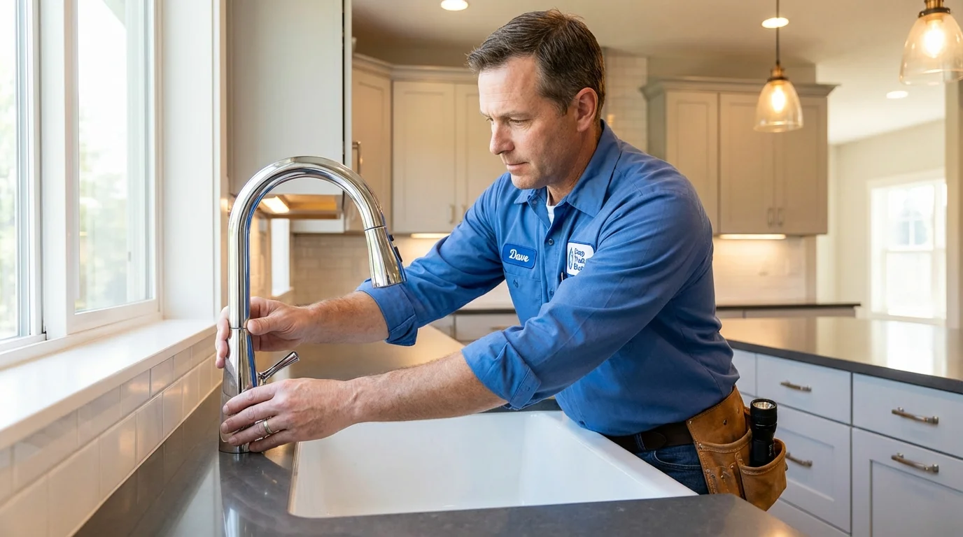 Kitchen faucet installation by Johns Plumbing LLC in Jurupa Valley