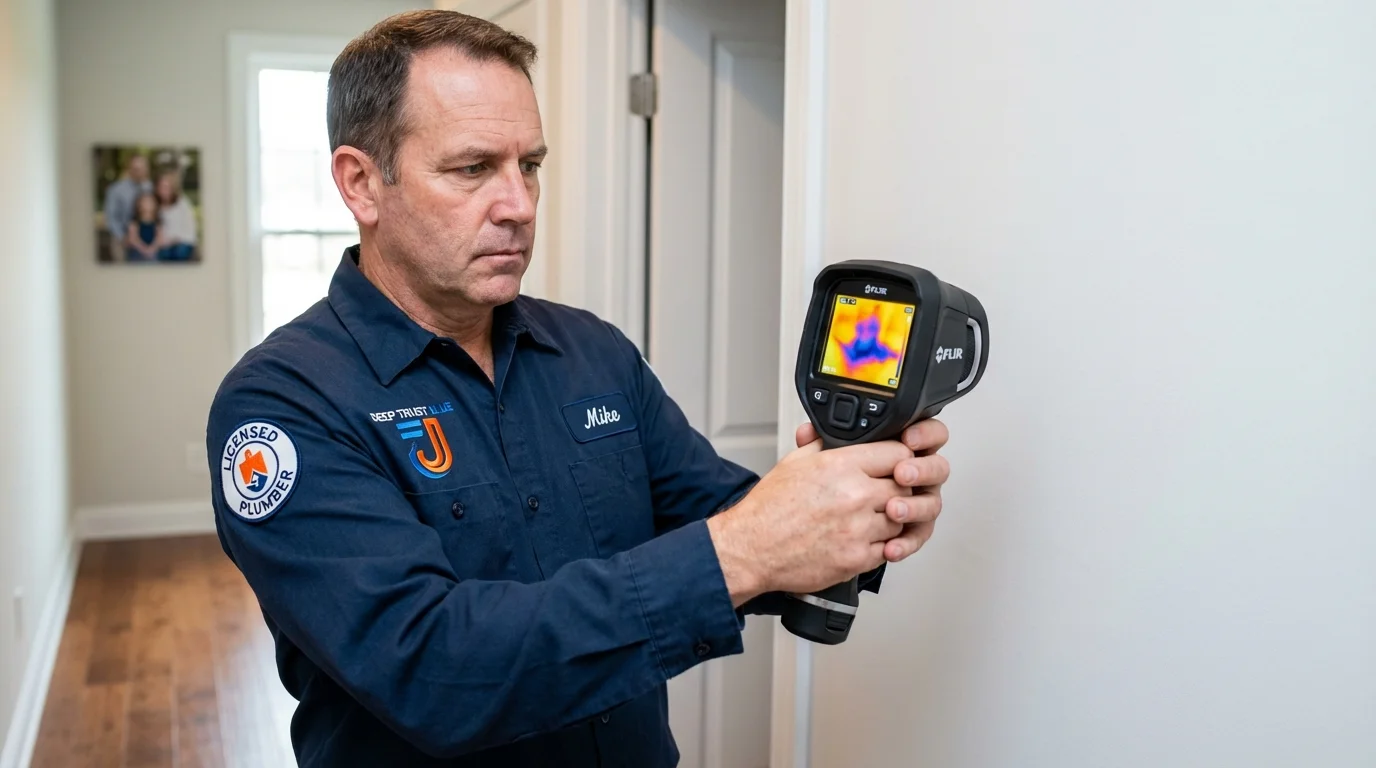 Thermal imaging leak detection by Johns Plumbing LLC in Jurupa Valley